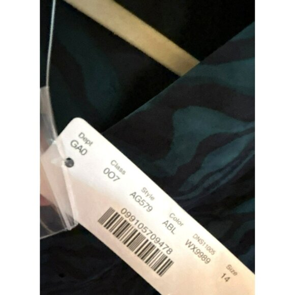 J Crew Women Zebra Print Button-Down Blouse Long Sleeve Sz 14 Cocktail Party NWT - Picture 4 of 5